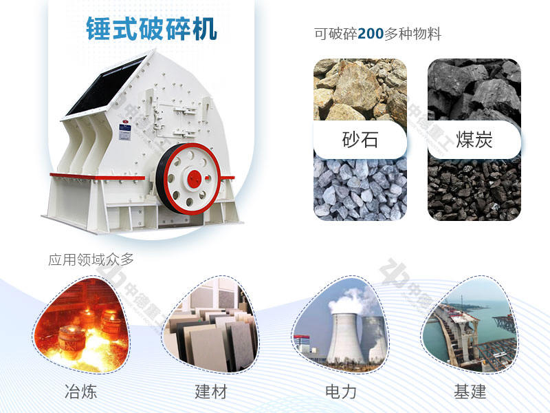 錘破能破碎多種物料 錘破能破碎多種物料